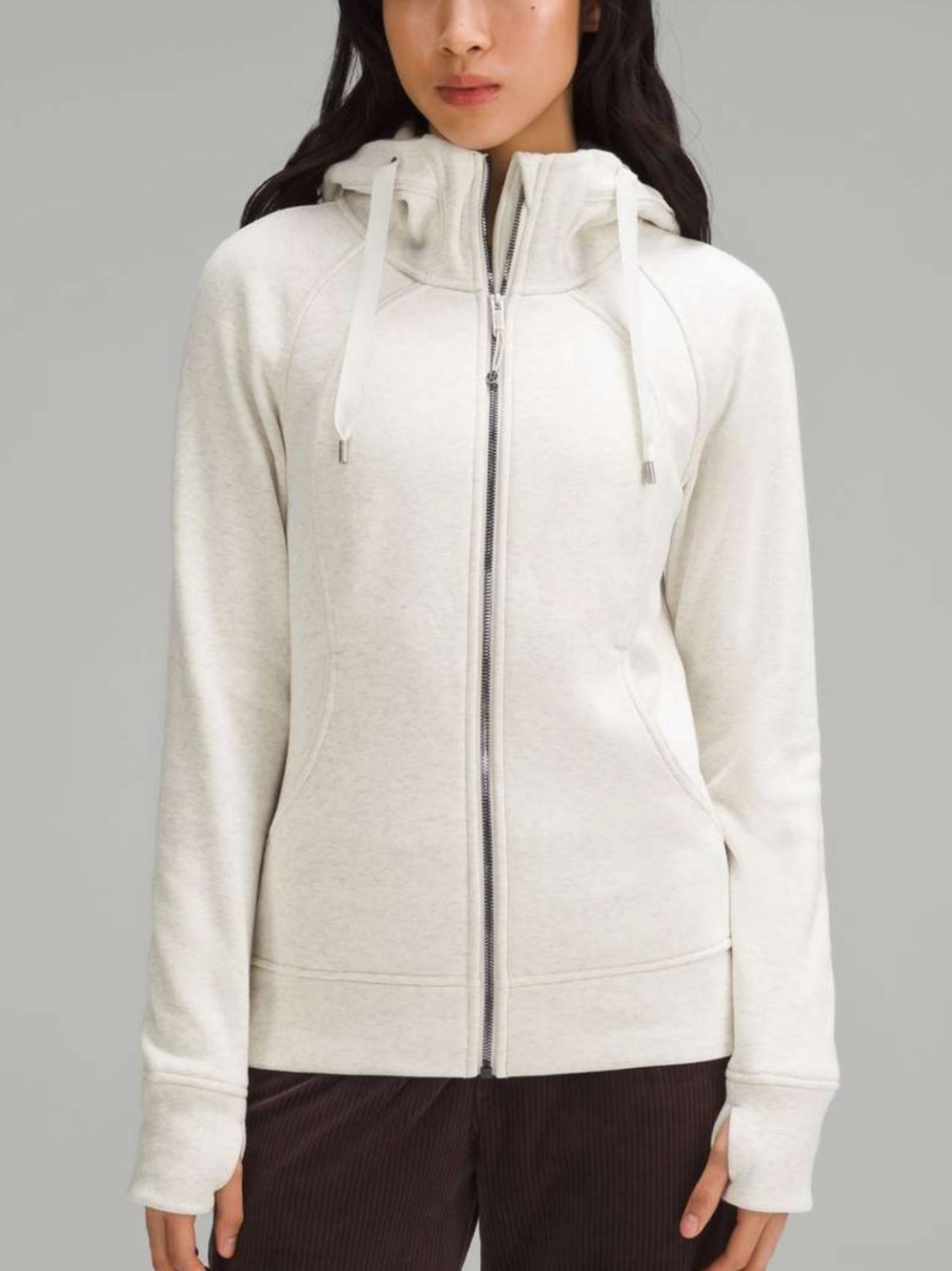 lululemon athletica Heathered Bone Full-Zip Hoodie